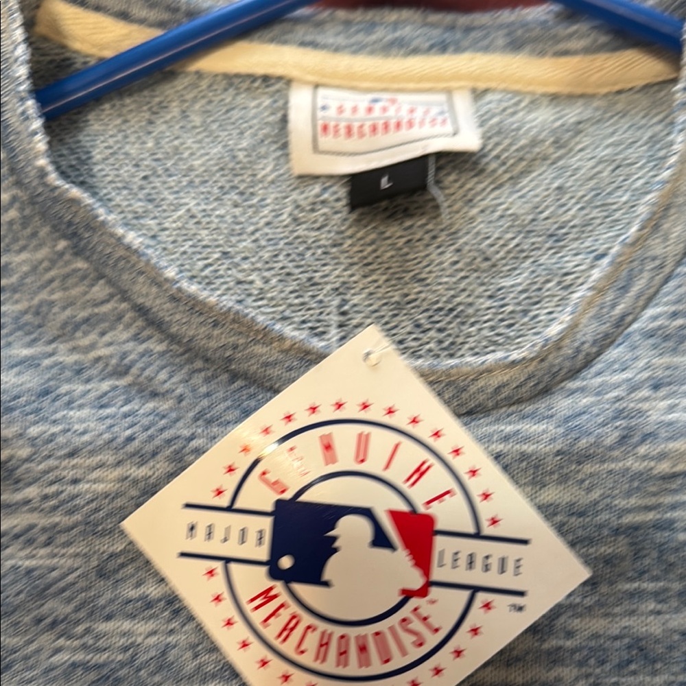 Majestic Blue crew neck sweater.  New York Mets